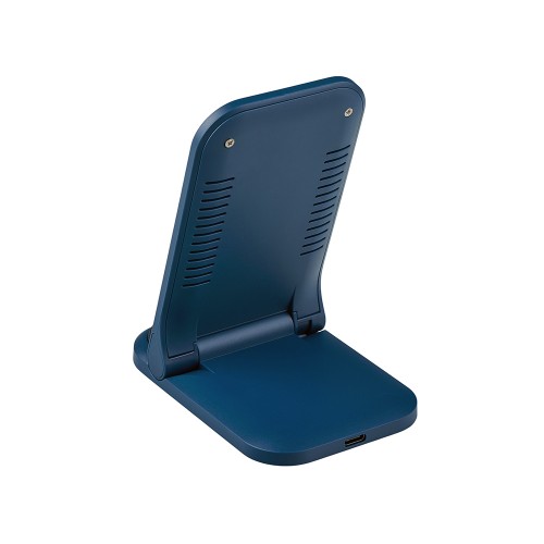 Беспроводное зарядное устройство «Foldy», 15 Вт, темно-синий