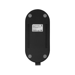 Беспроводная зарядная станция 4-в-1 "Portal" c лампой, 15 Вт, черный