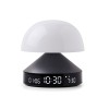 Светильник с часами и световым будильником Mina Sunrise, темно-серый