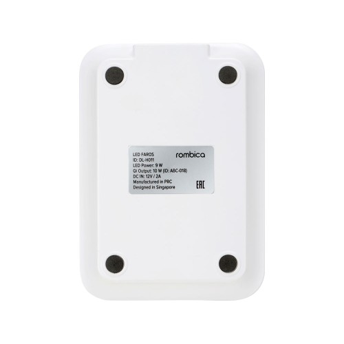Настольная лампа Rombica LED FAROS, белый (квадратное основание)