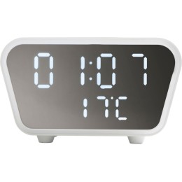 Настольные часы с функцией беспроводной зарядки "Wake", 10 Вт
