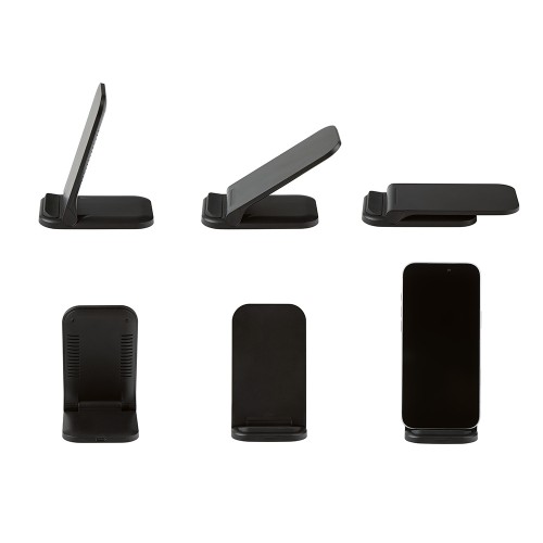 Беспроводное зарядное устройство «Foldy», 15 Вт, черный