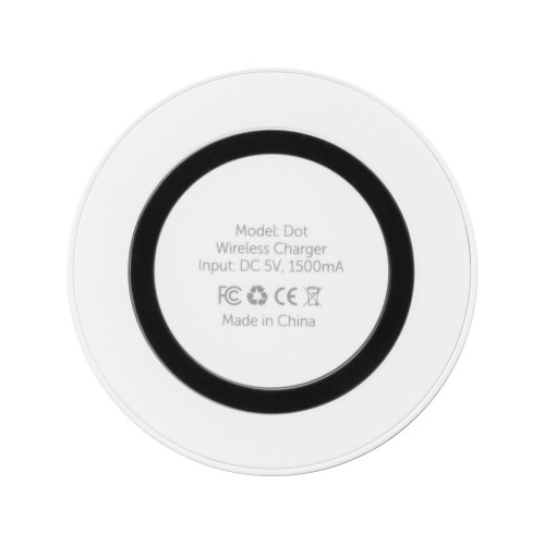 Беспроводное зарядное устройство «Dot», 5 Вт, белый/черный