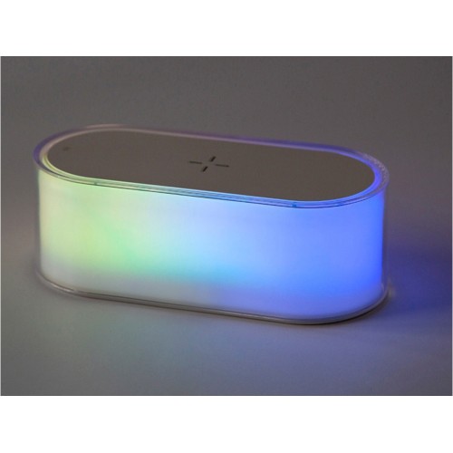 Ночник с беспроводной зарядкой и RGB подсветкой "Miracle", 15 Вт, белый