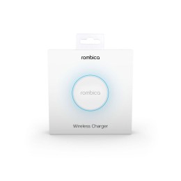 Беспроводное зарядное устройство Rombica  «NEO Core Quick» c быстрой зарядкой, белый (с лого)