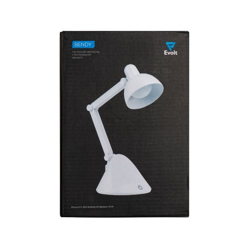 Настольный светильник с функцией беспроводной зарядки "Bendy" (Р)