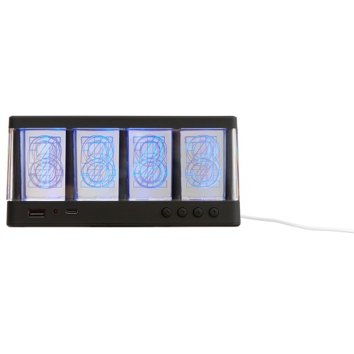 Часы с беспроводной зарядкой "Cyber", 10 Вт (Р)