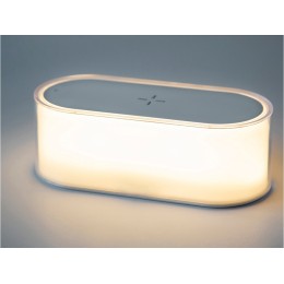 Ночник с беспроводной зарядкой и RGB подсветкой "Miracle", 15 Вт, белый