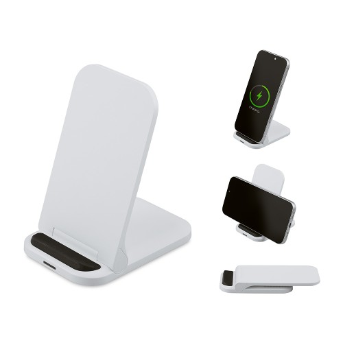 Беспроводное зарядное устройство «Foldy», 15 Вт, белый