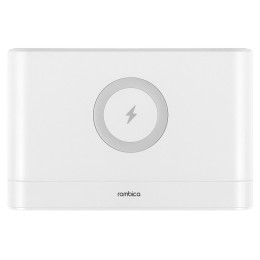 Часы с беспроводным зарядным устройством Rombica Timebox 1, белый