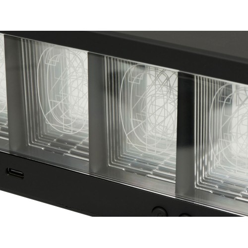 Часы с беспроводной зарядкой "Cyber", 10 Вт (Р)