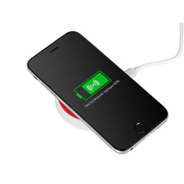 Беспроводное зарядное устройство «Dot», 5 Вт, белый/красный