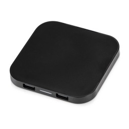 Беспроводная зарядка «Tile» с 2 USB-A, 5 Вт, черный