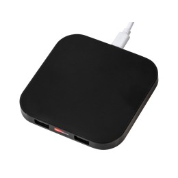 Беспроводная зарядка «Tile» с 2 USB-A, 5 Вт, черный