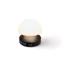 Светильник с часами и световым будильником Mina Sunrise, темно-серый