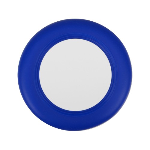 Беспроводное зарядное устройство со встроенным кабелем 2-в-1 "Disc", синий