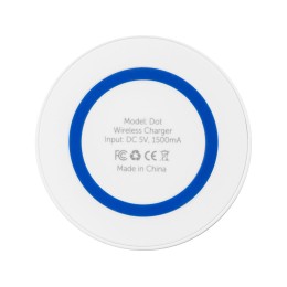 Беспроводное зарядное устройство «Dot», 5 Вт, белый/синий