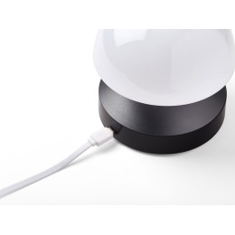 Светильник с часами и световым будильником Mina Sunrise, темно-серый