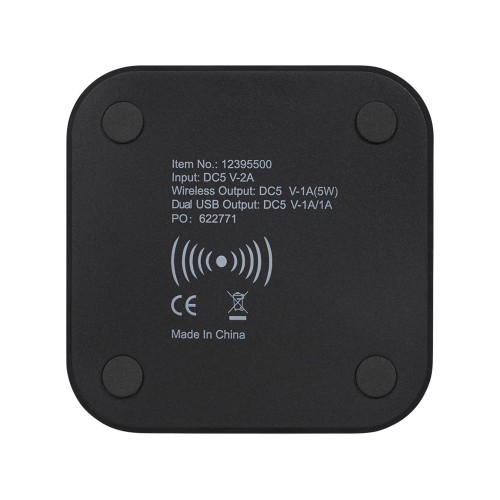 Беспроводное зарядное устройство-хаб «Ozone», черный