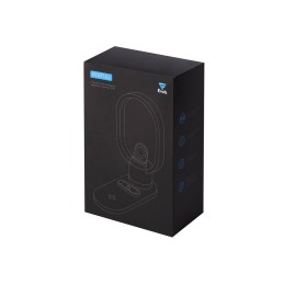 Беспроводная зарядная станция 4-в-1 "Portal" c лампой, 15 Вт, черный