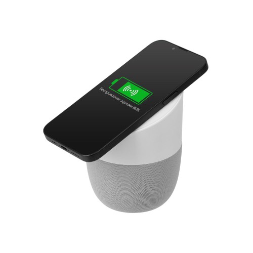 Портативная колонка с беспроводной зарядкой "Shuttle", 5 Вт, белый