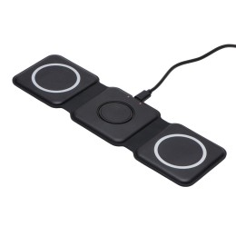 Беспроводное зарядное устройство 3-в-1 «Road», 15 Вт, черный