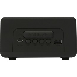 Беспроводная колонка с часами и функцией беспроводной зарядки «Sentry», черный