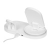 Складная зарядная станция с беспроводной зарядкой «Flashport», 15 Вт, белый
