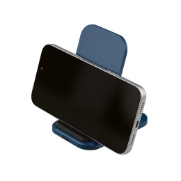 Беспроводное зарядное устройство «Foldy», 15 Вт, темно-синий
