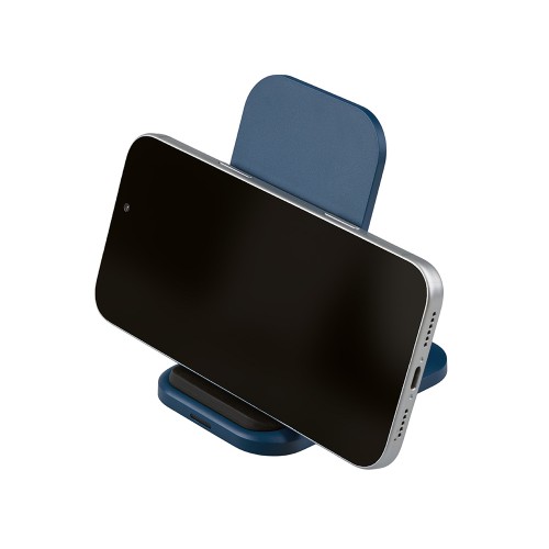 Беспроводное зарядное устройство «Foldy», 15 Вт, темно-синий