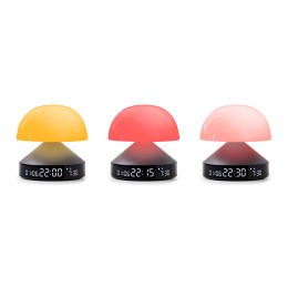 Светильник с часами и световым будильником Mina Sunrise, темно-серый