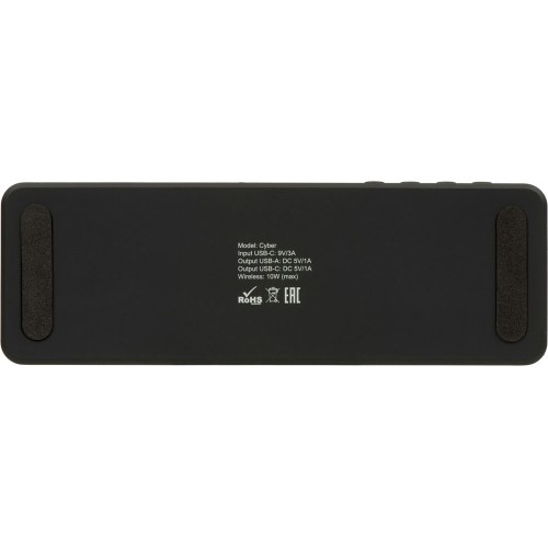 Часы с беспроводной зарядкой "Cyber", 10 Вт (Р)