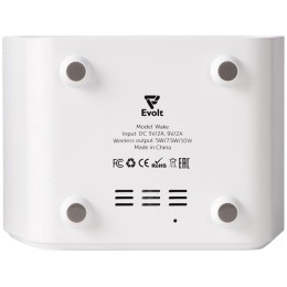 Настольные часы с функцией беспроводной зарядки "Wake", 10 Вт