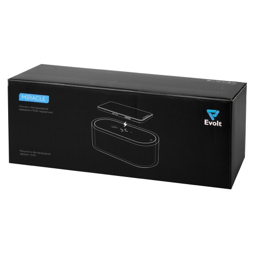 Ночник с беспроводной зарядкой и RGB подсветкой "Miracle", 15 Вт, белый