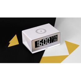 Часы с беспроводным зарядным устройством Rombica Timebox 2, белый (Р)