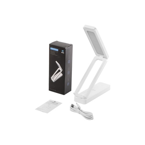 Складывающаяся LED лампа с беспроводной зарядкой «Lightfold», белый