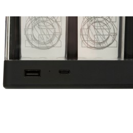 Часы с беспроводной зарядкой "Cyber", 10 Вт (Р)