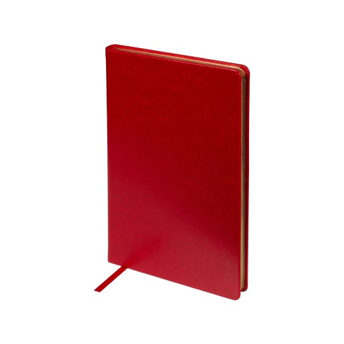 Ежедневник недатированный А5 "Megapolis Nebraska", красный с золотым обрезом