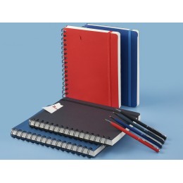 Ежедневник недатированный на гребне А5 "Pragmatic", синий (Р)