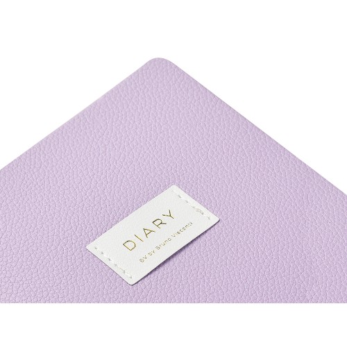 Ежедневник недатированный А5 "Zefir" с нашивкой, сиреневый