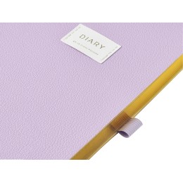 Ежедневник недатированный А5 "Zefir" с нашивкой, сиреневый