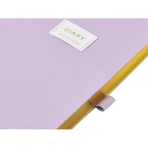 Ежедневник недатированный А5 "Zefir" с нашивкой, сиреневый
