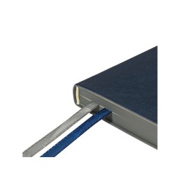 Ежедневник недатированный А5 «Boston», темно-синий (серый обрез)