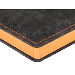 Ежедневник недатированный А5 "Royal", черный с бронзовым срезом