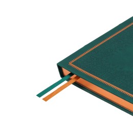 Ежедневник недатированный А4 "Royal", зеленый с бронзовым срезом