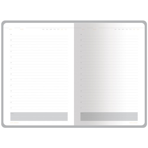 Ежедневник А5 недатированный «Mercury», серый