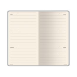 Еженедельник недатированный А6 "Total beige" с нашивкой, бежевый