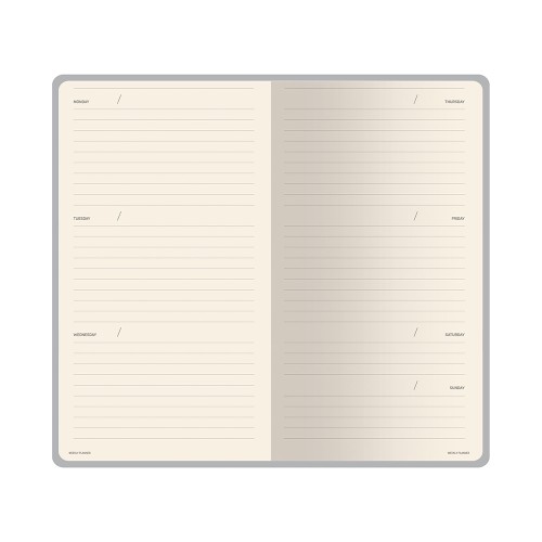 Еженедельник недатированный А6 "Total beige" с нашивкой, бежевый