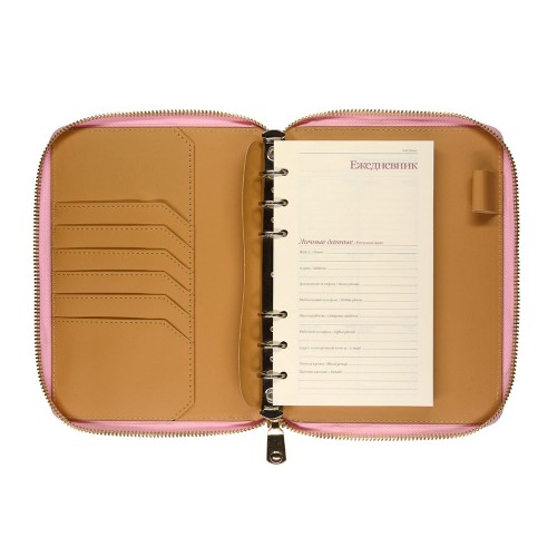 ЕЖЕДНЕВНИК недатированный А5- "RIVIERA. ZEFIR" (РОЗОВЫЙ ЗЕФИР)