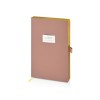 Ежедневник недатированный А5 "Morandi. Пыльная роза" с нашивкой, пыльно-розовый
